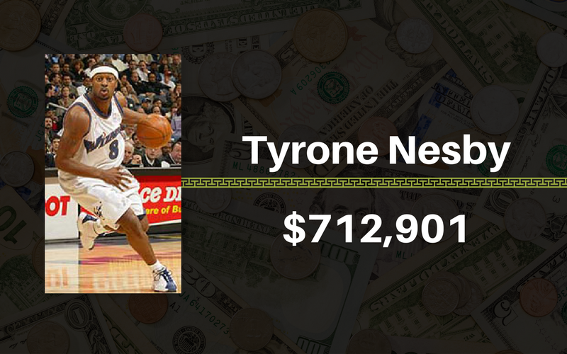Tyrone Nesby, $712,901
